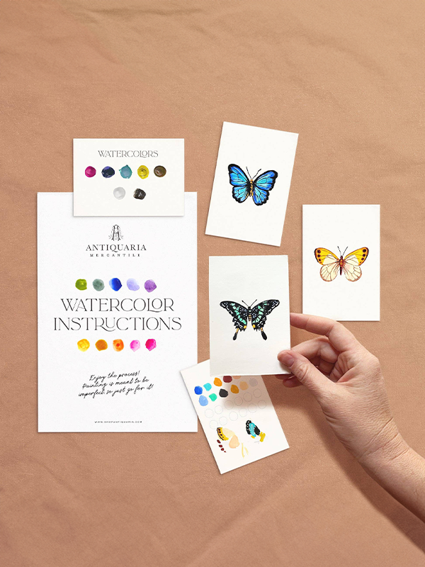 Mini Watercolor Painting Kit: Butterflies