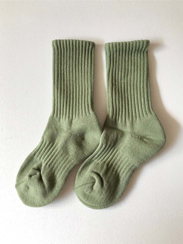 Kids Cotton Terry Socks: Mocha