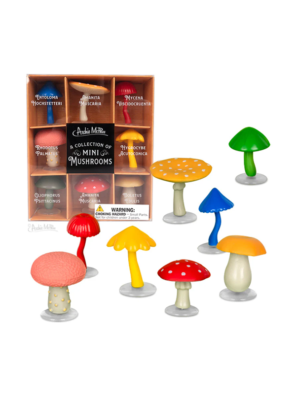Collection of Mini Mushrooms: Set of 8