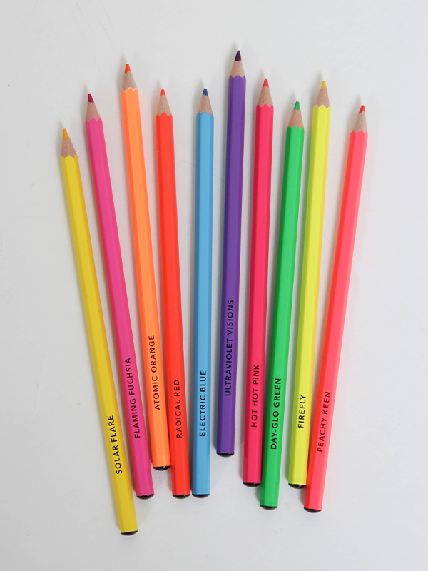 Bright Ideas Neon Colored Pencils: Set of 10