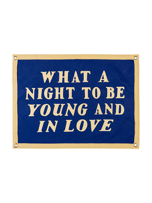 What A Night To Be Young and In Love Camp Flag