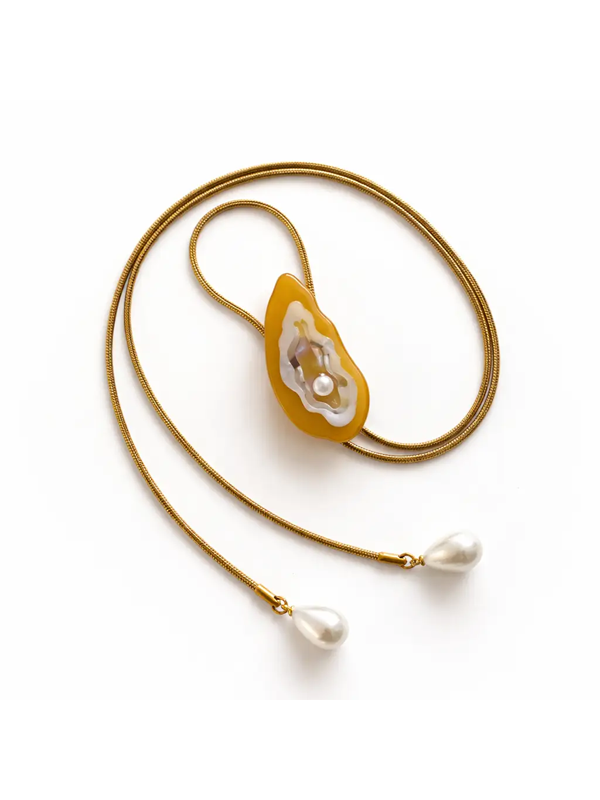 Oyster Bolo Necklace