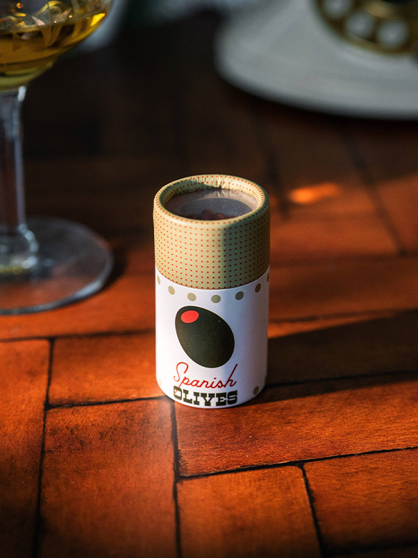 Cocktail Garnish Match Jar: Olives
