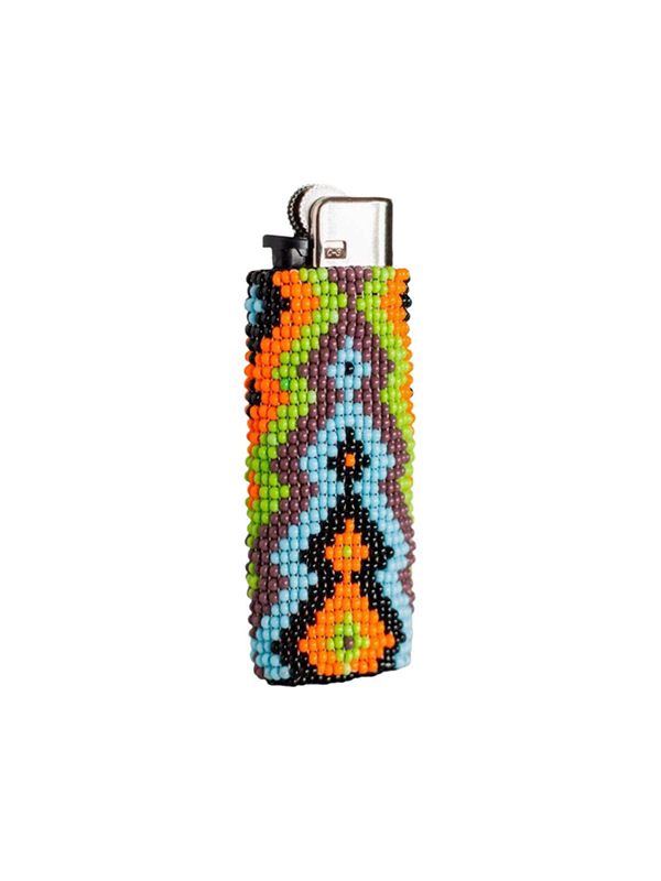 Beaded Lighter Case: Jagged Edge