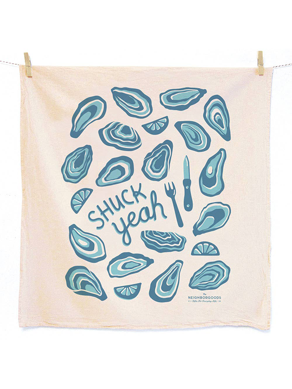 Fresh Oysters Tea Towels: Set of 2
