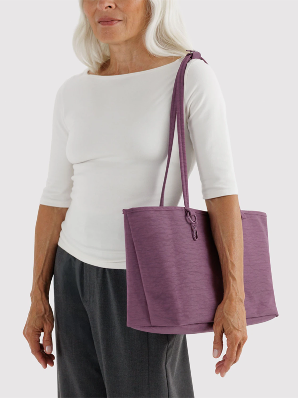 Medium Nylon Reversible Tote: Wild Plum Mix