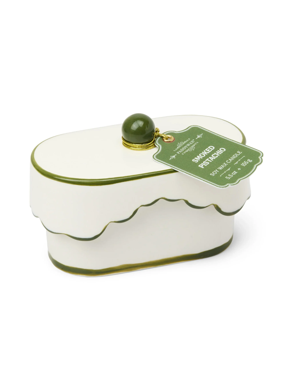 Chérie Ceramic Candle: Smoked Pistachio 5.5 oz