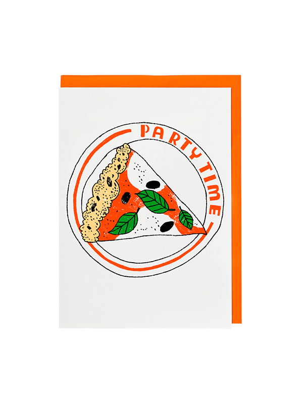Pizza Party Time Card
