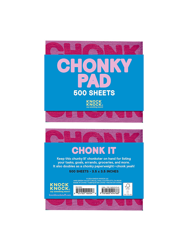 Chonky Pad: Chonky Checklist