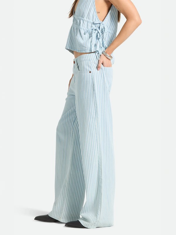 The Chloe 5-Pocket Pant: Two Boot Stripe