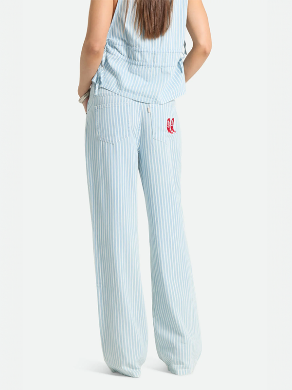 The Chloe 5-Pocket Pant: Two Boot Stripe