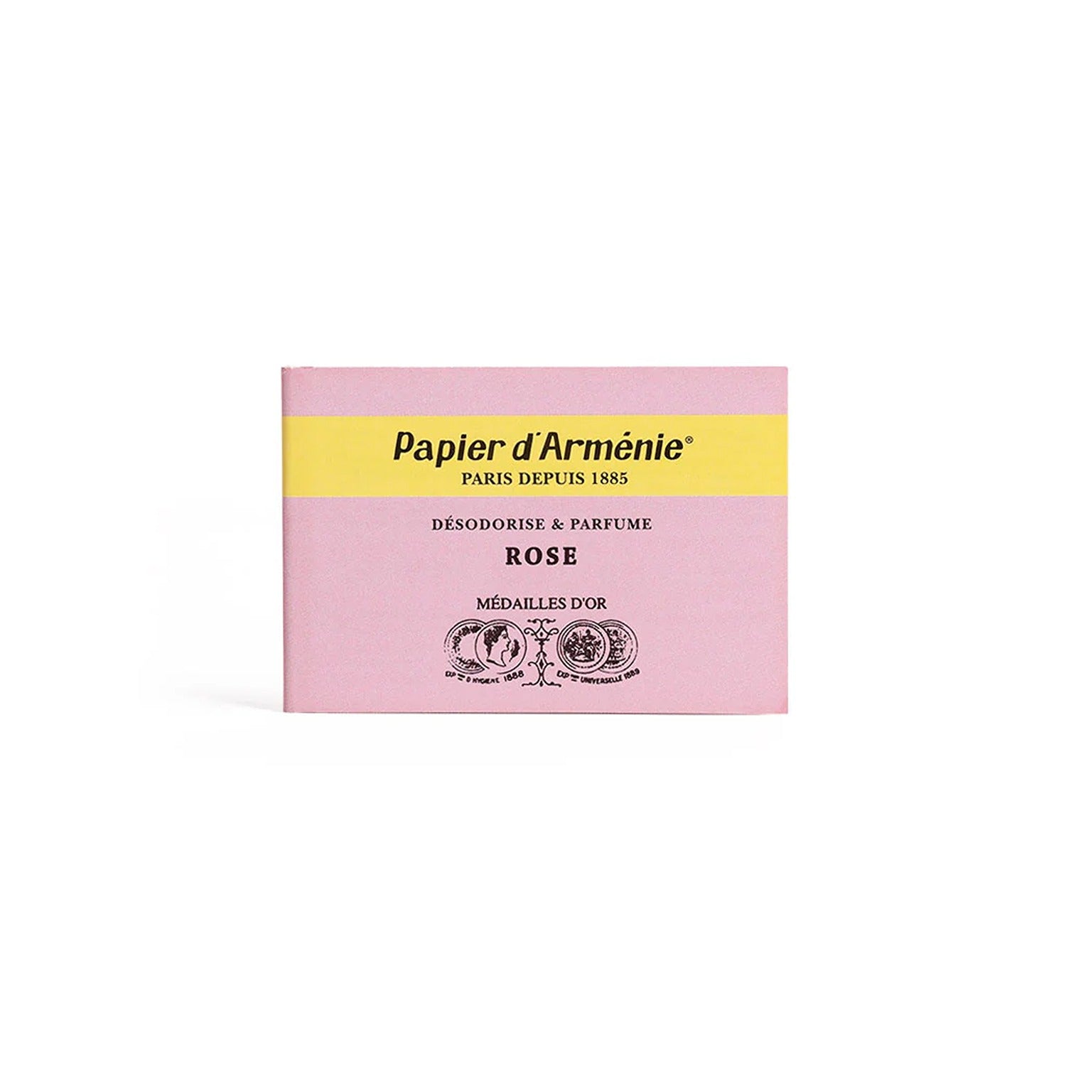 Papier d'Arménie La Rose incense booklet (single) – aromatic French incense with a floral rose scent for a soothing atmosphere.
