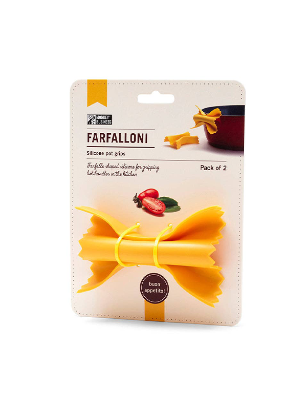 Farfalloni: Pasta Shaped Pot Grips