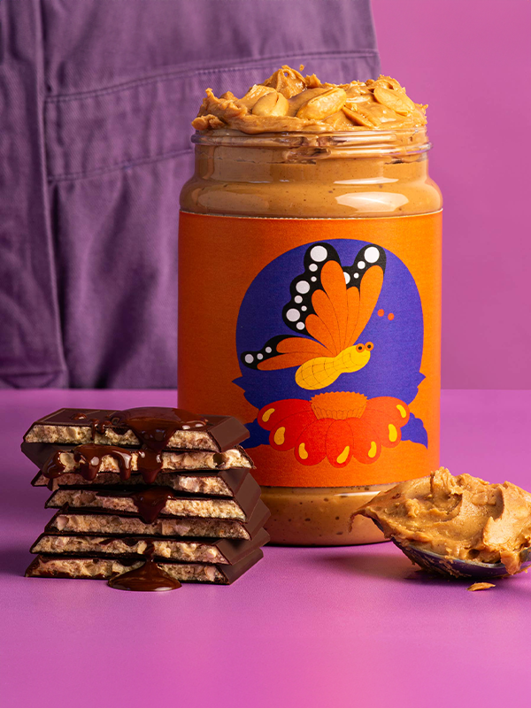 Peanut Butter-fly Truffle Bar