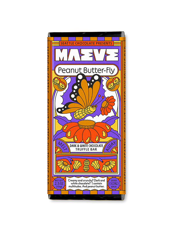 Peanut Butter-fly Truffle Bar