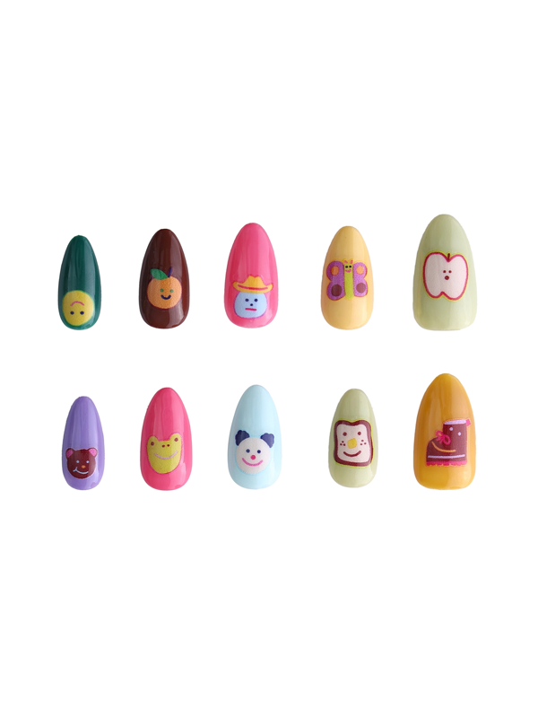 Premium Press-On Nail Kit: Go! Picnic