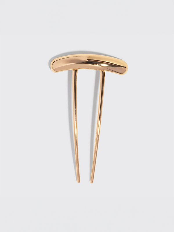 Mini Metal Barrette French Hair Pin: Gold