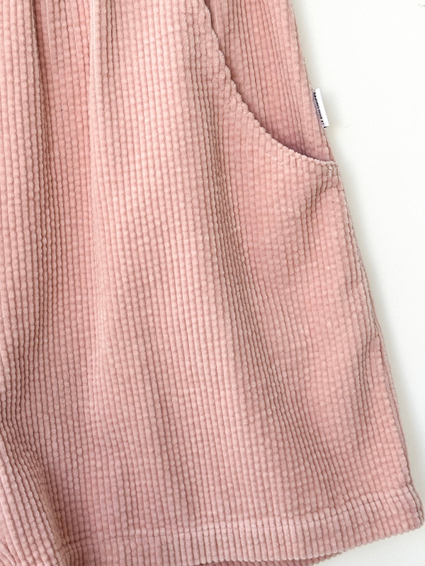 Soft Corduroy City Shorts: Baby Pink