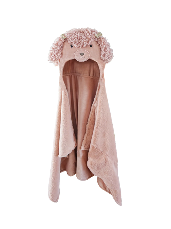 Paris Poodle Hooded Blanket