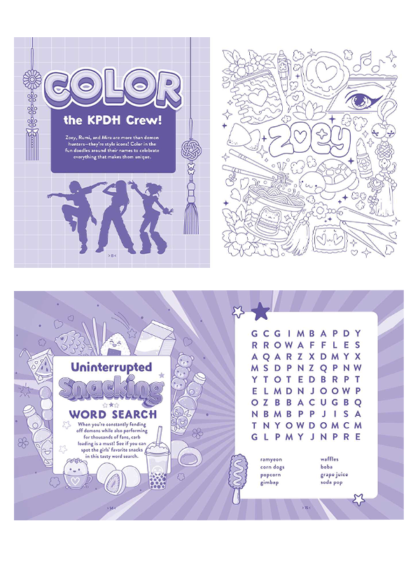 Unofficial KPop Demon Hunters Activity Book