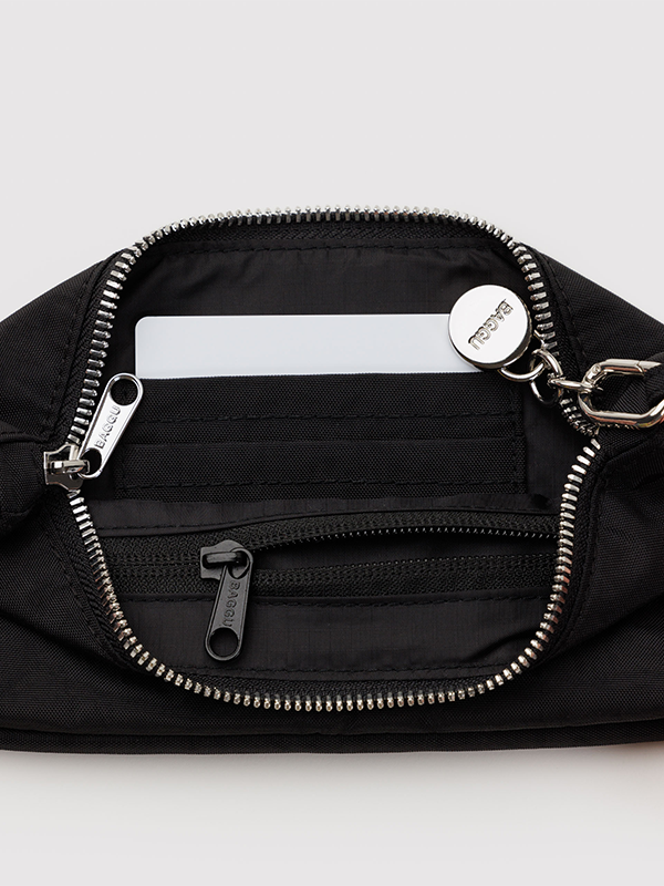 Nylon Pochette: Black