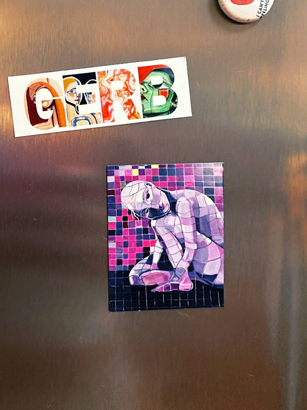 Magnet: Pretty Purple Girl