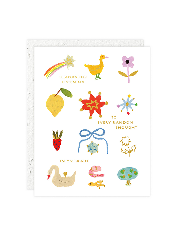 Random Thoughts Love Card
