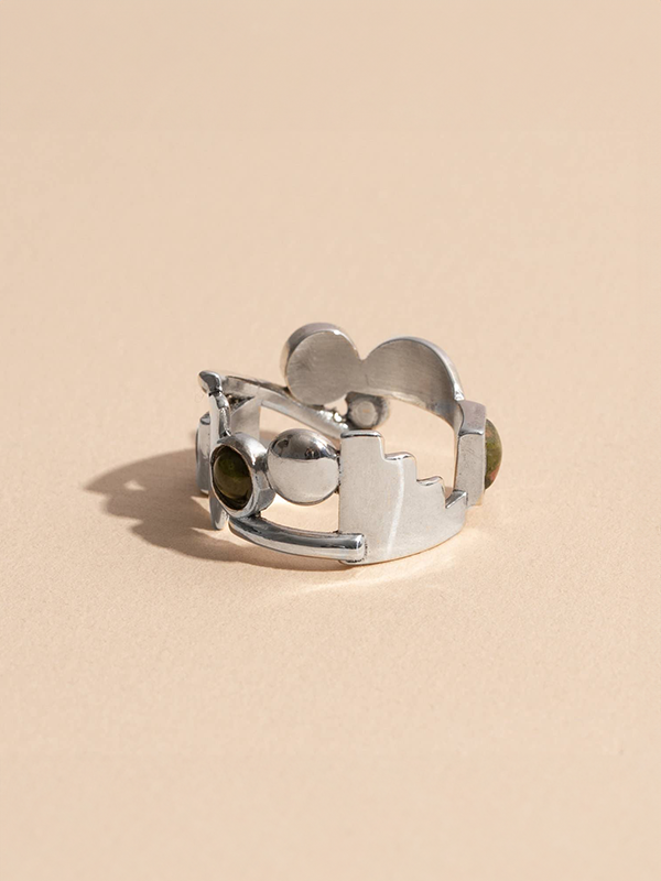 Shapes Ring: Sterling Silver