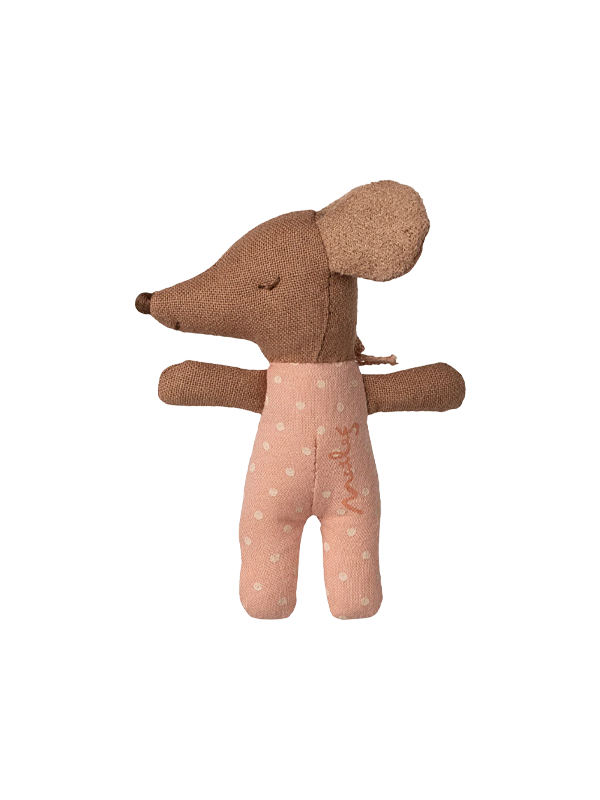 Sleepy Wakey Baby Mouse in Matchbox: Rose