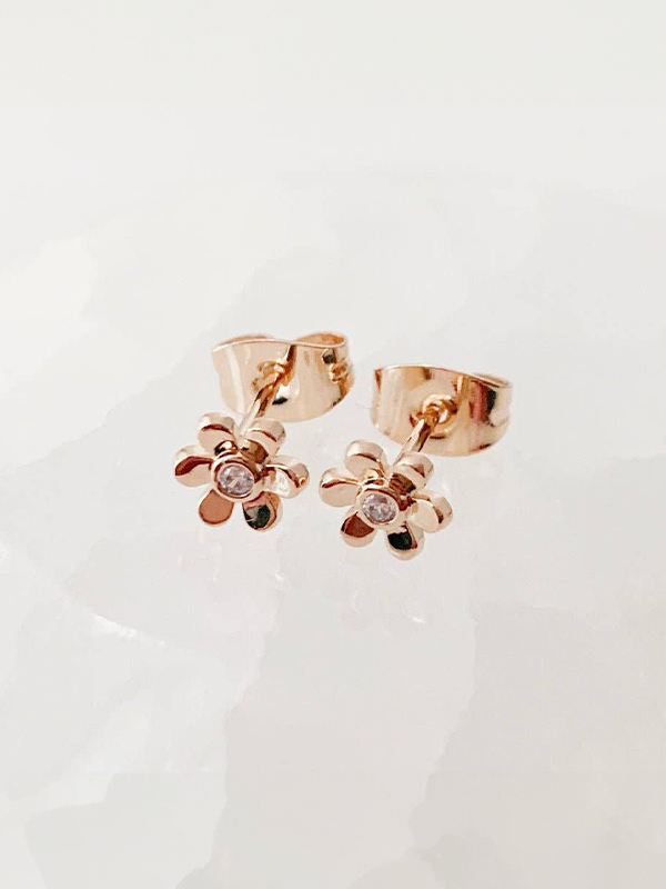 Blossom Studs: Rose Gold