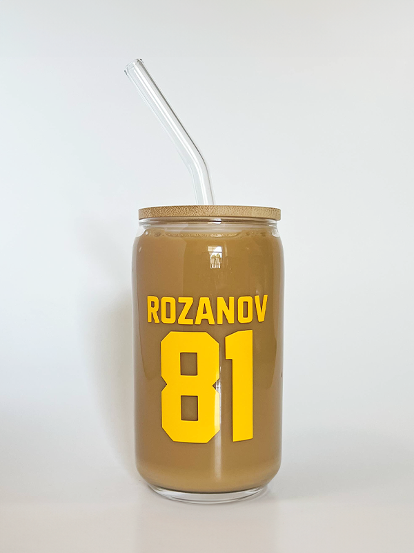 Rozanov Jersey (Heated Rivalry) Glass Cup