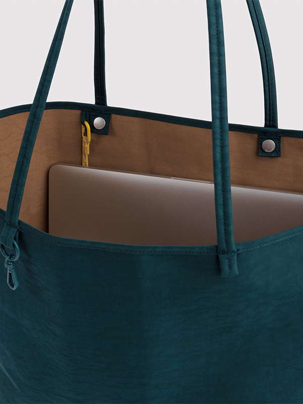 Large Nylon Reversible Tote: Deep Sea Mix