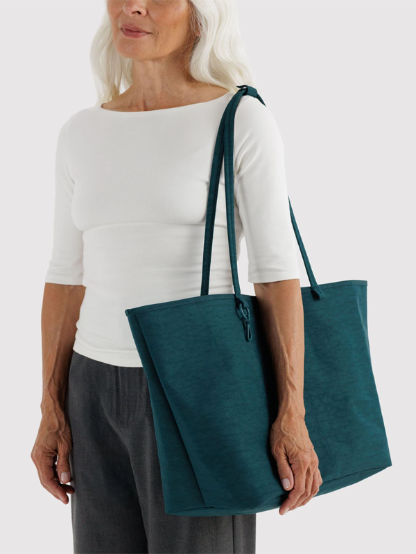 Large Nylon Reversible Tote: Deep Sea Mix
