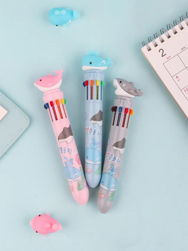10 Color Ball Pen: Sea Friends (Assorted)