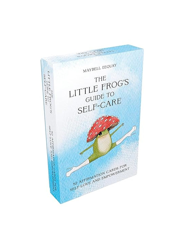 A charming card deck titled The Little Frog's Guide to Self-Care, featuring beautifully illustrated cards with tips and inspiration for promoting well-being and relaxation. Each card offers simple, actionable self-care practices, making it a fun and thoughtful tool for daily mindfulness.