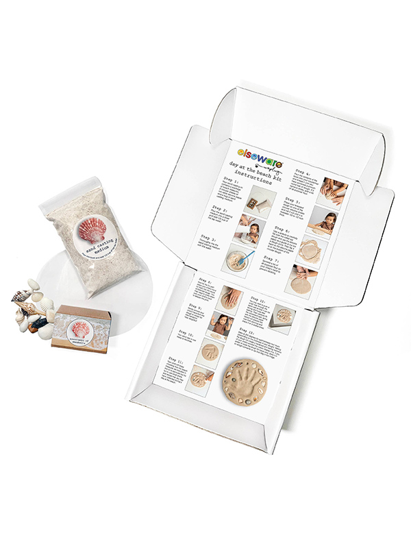 Day at the Beach Kit: Kid Hand & Footprint Craft
