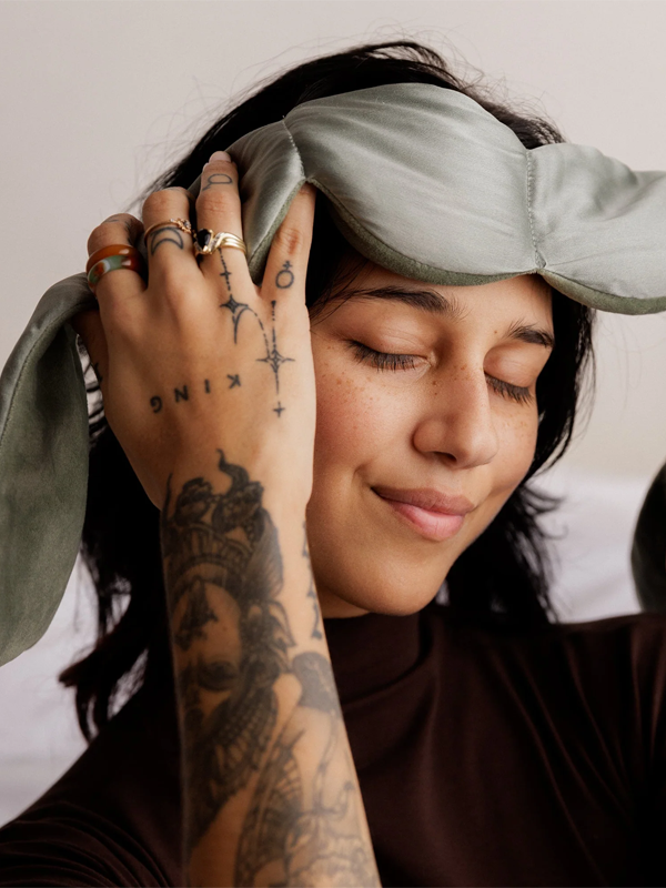 Silk Weighted Sleep Mask: Willow