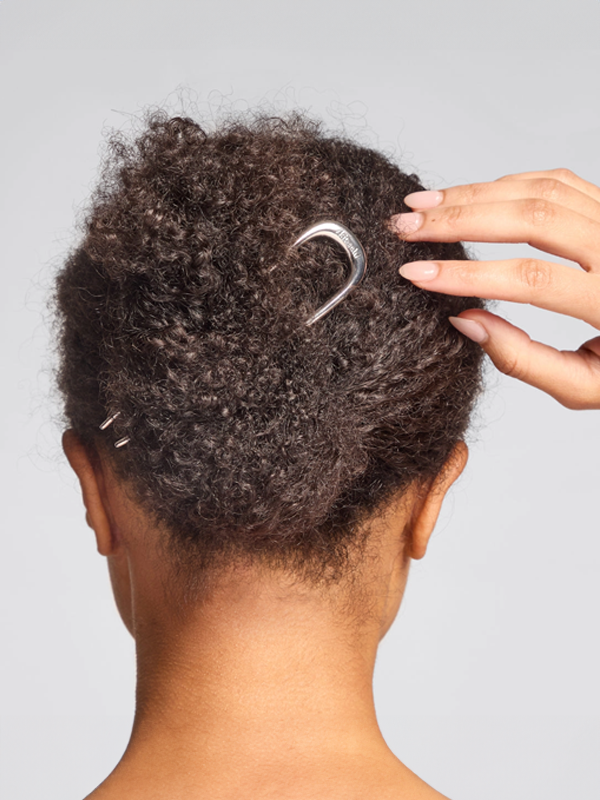 Metal French Hair Pin: Silver