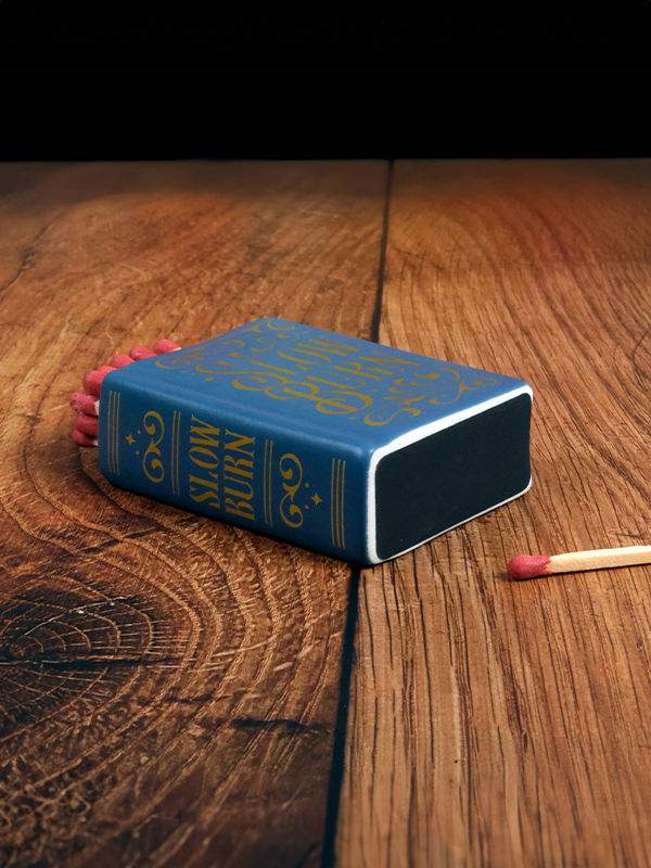 Slow Burn: Romance Book Match Striker and Holder