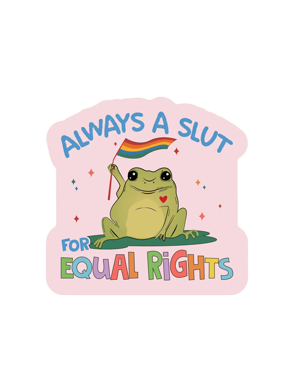 Equal Rights Frog Sticker