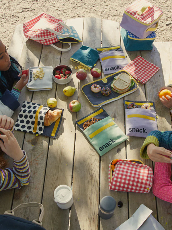 Flip Snack Bag: Dot Blue