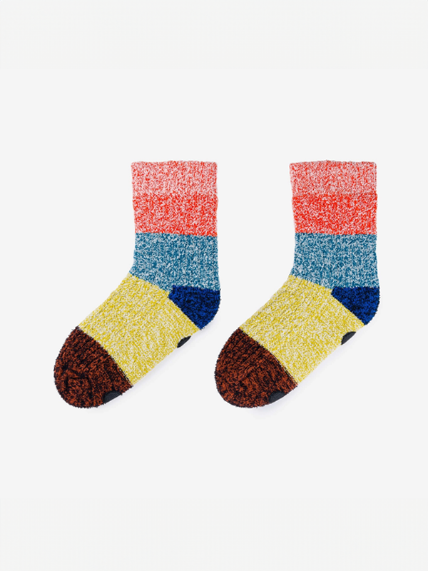 Color Band House Socks: Poppy Teal