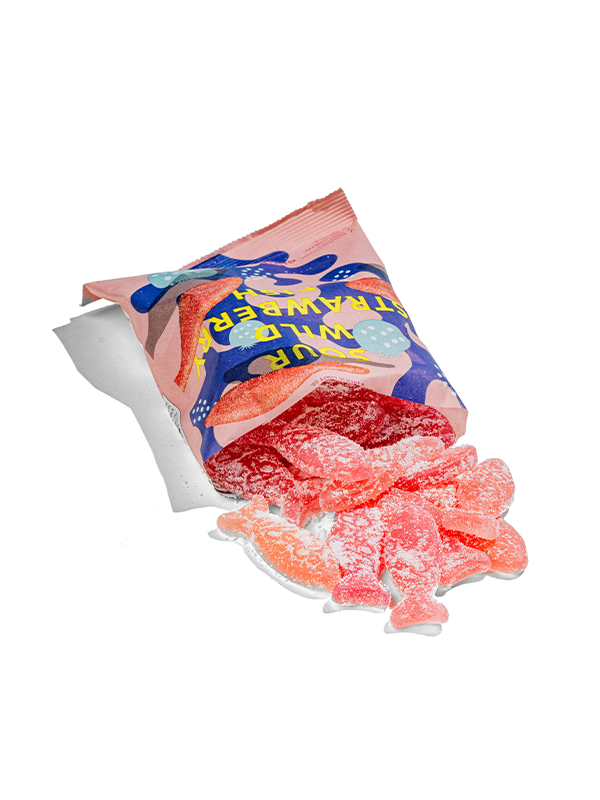 Sour Wild Strawberry Fish Swedish Candy