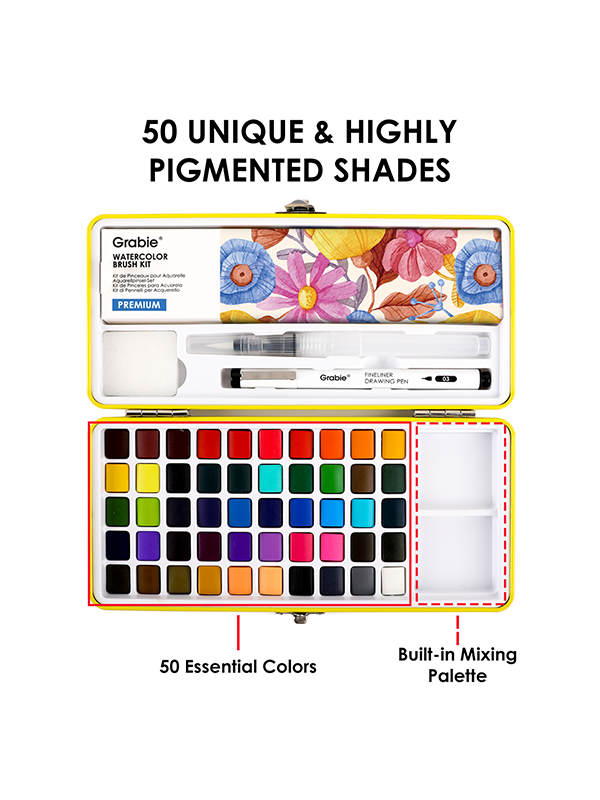 All-In-One Premium Watercolor Set of 50