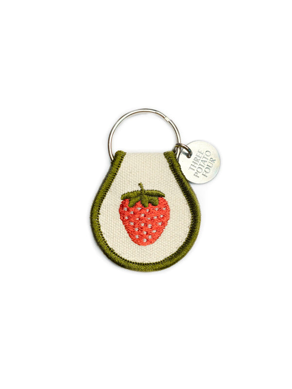Patch Keychain: Strawberry