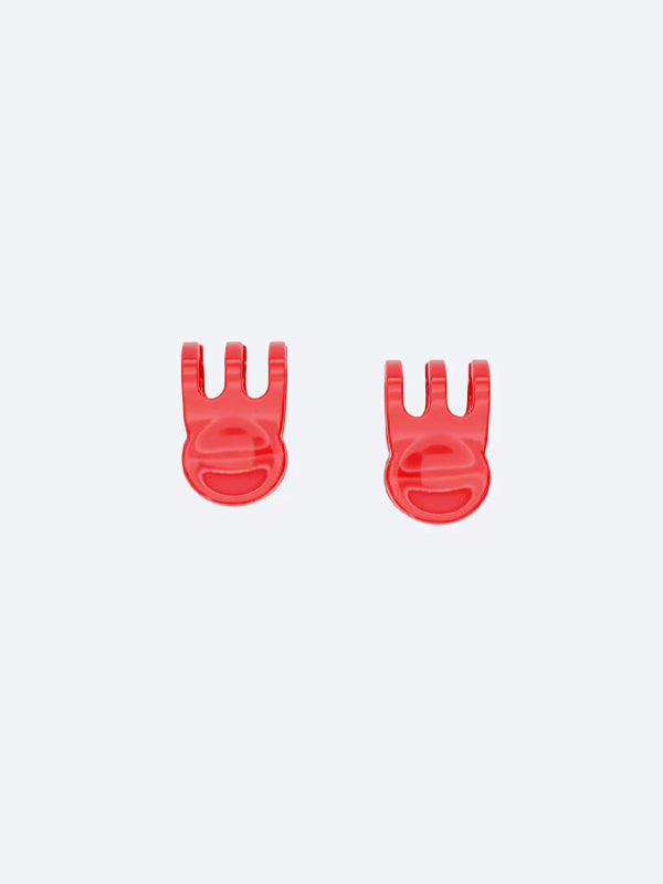 Mini Claw Clip Hoop Earrings: Strawberry