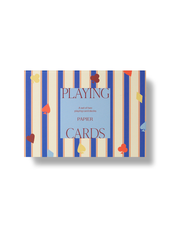 Suits & Stripes Playing Cards (Set of 2)