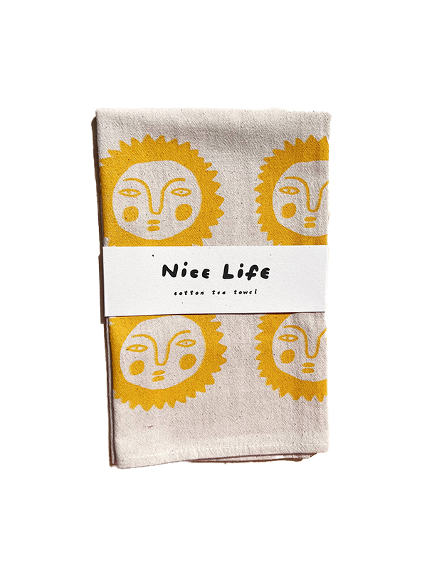 Sun Tea Towel: Yellow