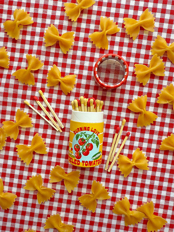 Canned Tomato Match Jar