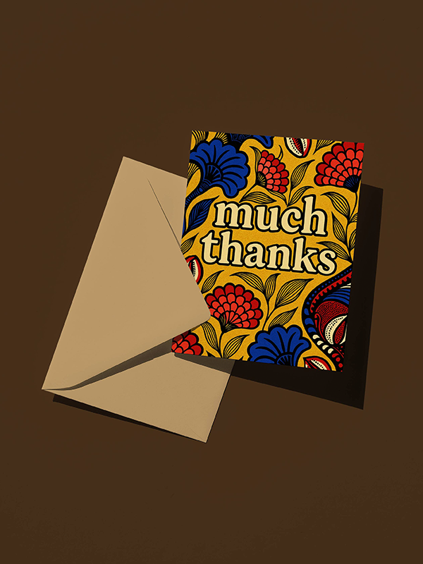 Much Thanks Card